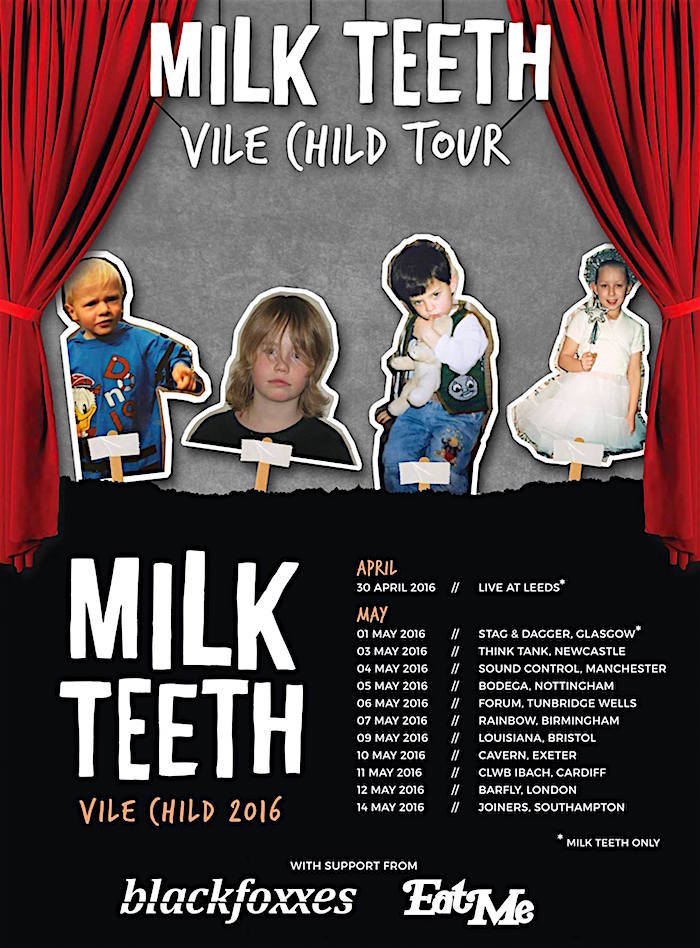 MILK TEETH tour poster image
